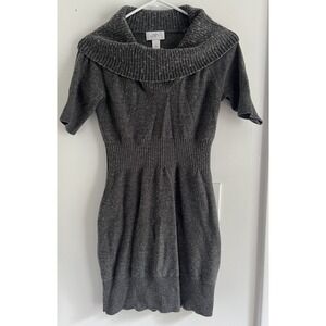 Ann Taylor LOFT  Merino Wool Blend Cowl Beck‎ Sweater Dress Womens XS